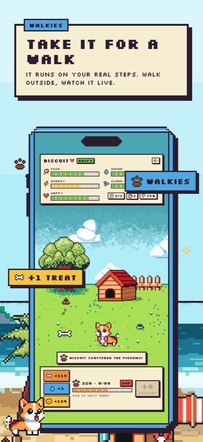 Pawdometer: take your corgi for a walk