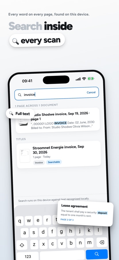 Quire full-text search inside every scan
