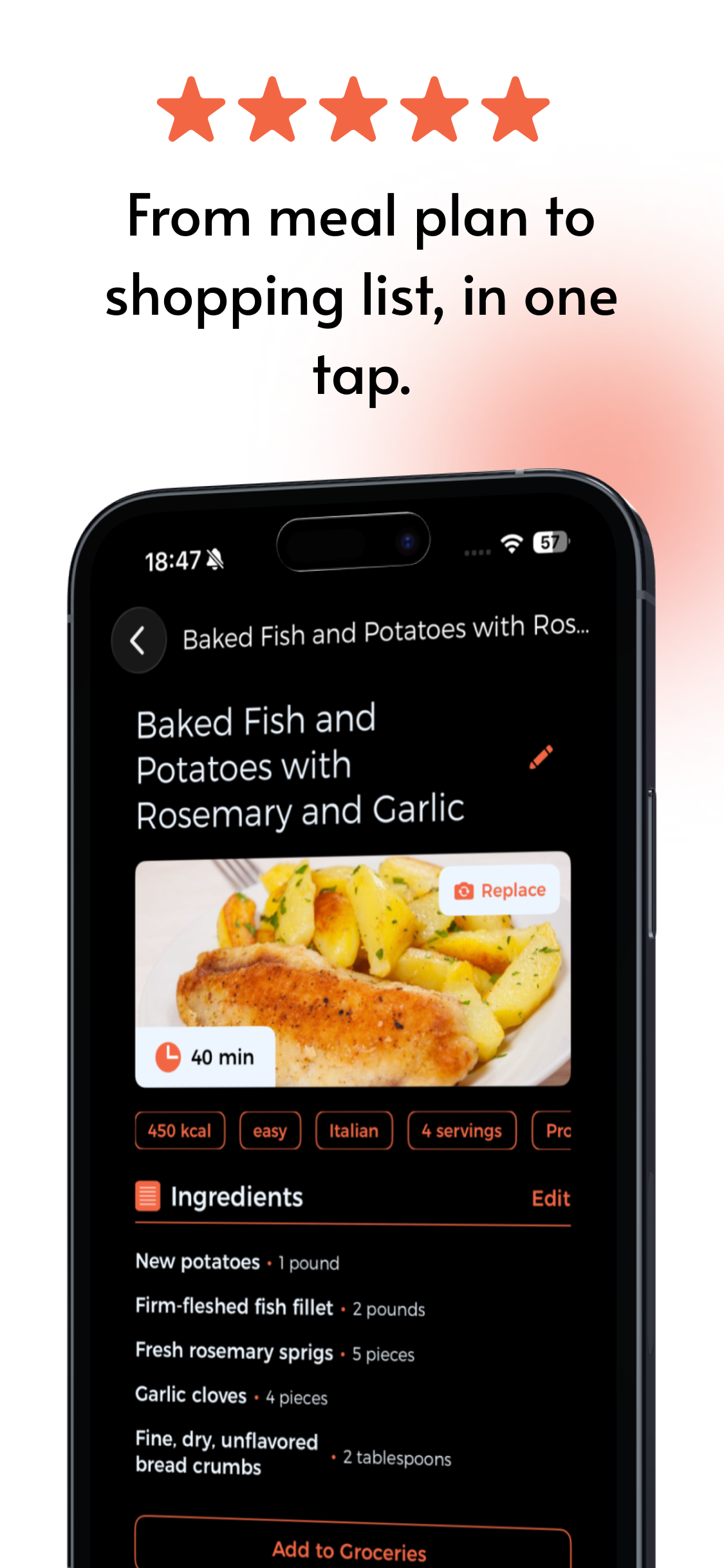Shared groceries list