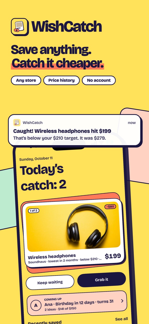 WishCatch: save anything, catch it cheaper